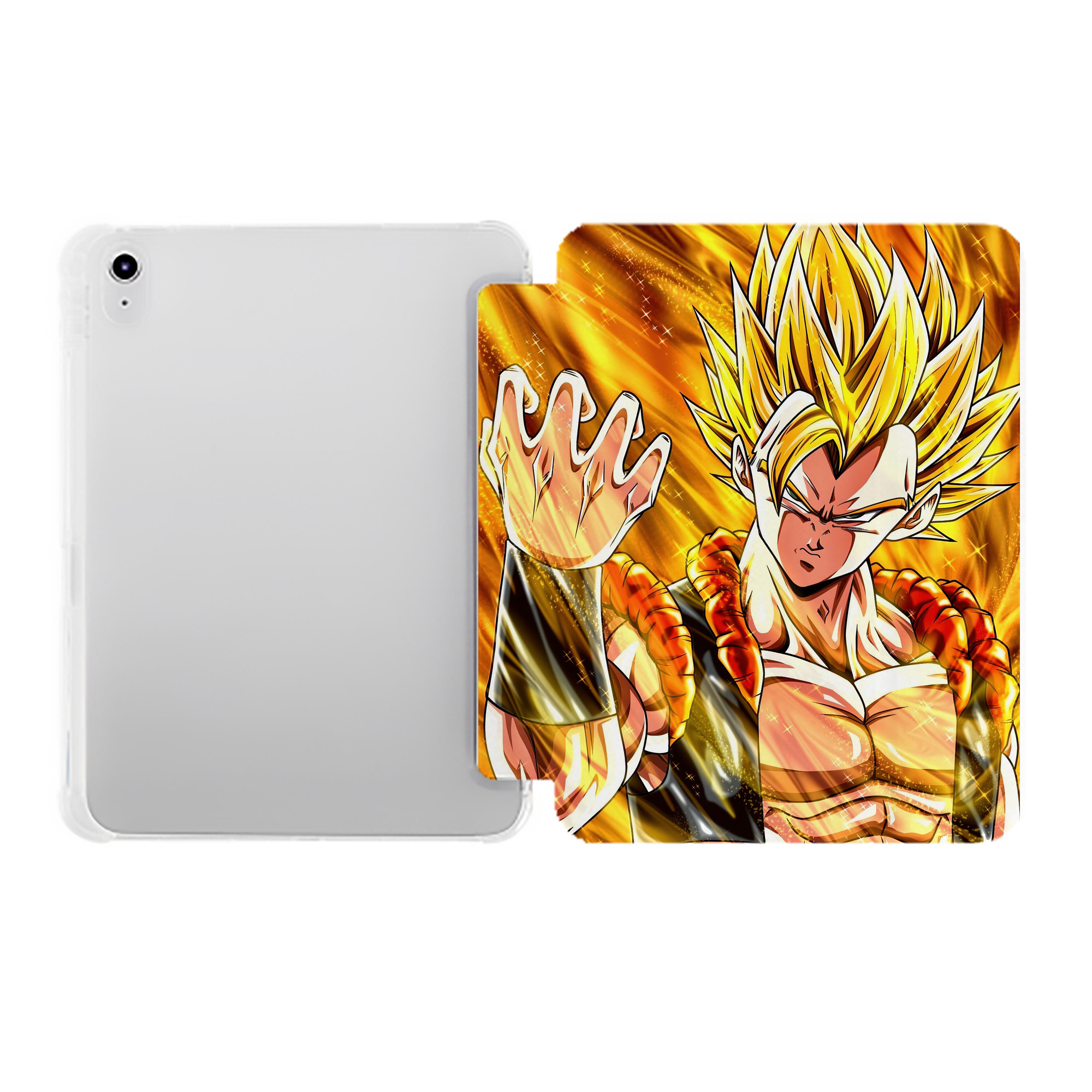 （画像用） ドラゴンボール DRAGON BALL IPad ケース ペン収納付き 三つ折りスタンド PUレザー×シリコン 対応機種9.5/10.5/10.9インチ